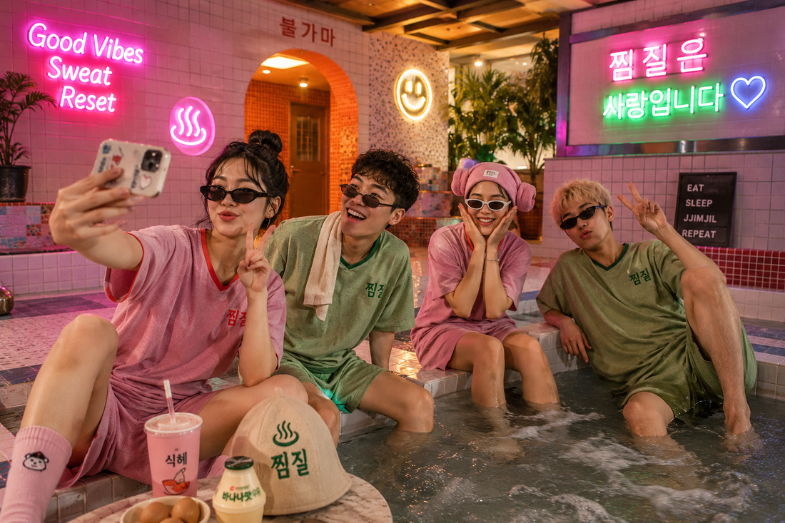 Friends at a day spa